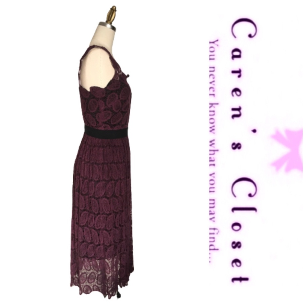 Robert Rodriguez Purple Boho Crochet Dress - Picture 4 of 6